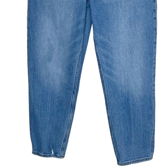 Abercrombie & Fitch the Mom High-rise cropped jeans waist 27” size 4S light wash - Picture 3 of 9
